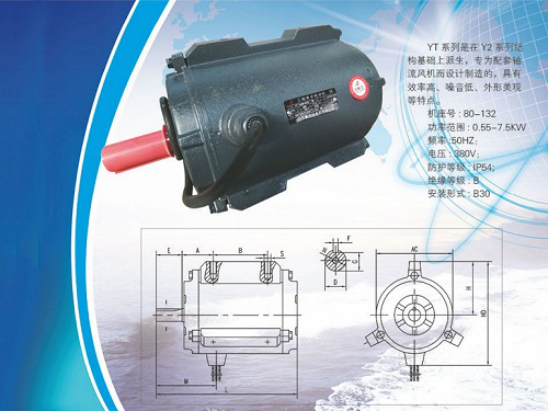 YT 系列軸流式通風(fēng)機(jī)用三相異步電動(dòng)機(jī)